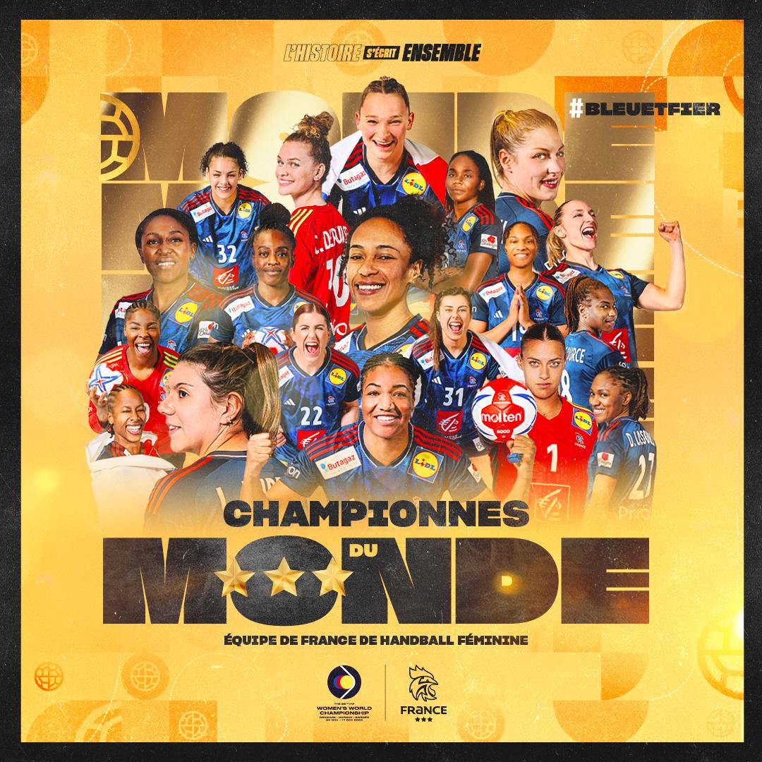 Handball L Equipe De France F Minine Sacr E Championne Du Monde