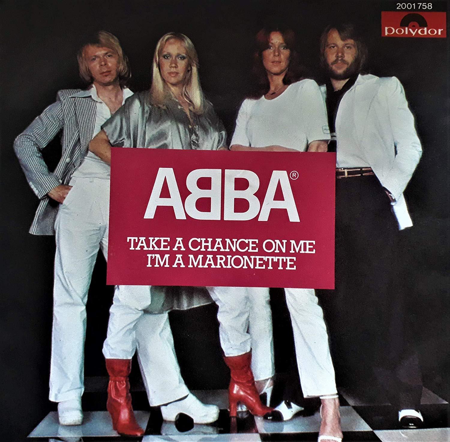 Abba chance. ABBA chance on me. Take a chance. ABBA take chance on me Switzerland. Take a chance on me.