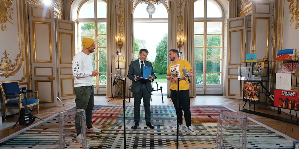 La vidéo de McFly et Carlito aux côtés d'Emmanuel Macron ...